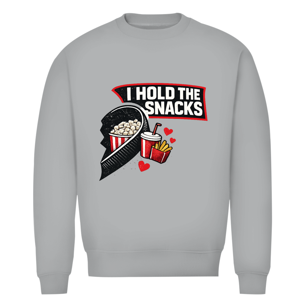 Unisex Sweatshirt COUPLE HOLD SNACKS