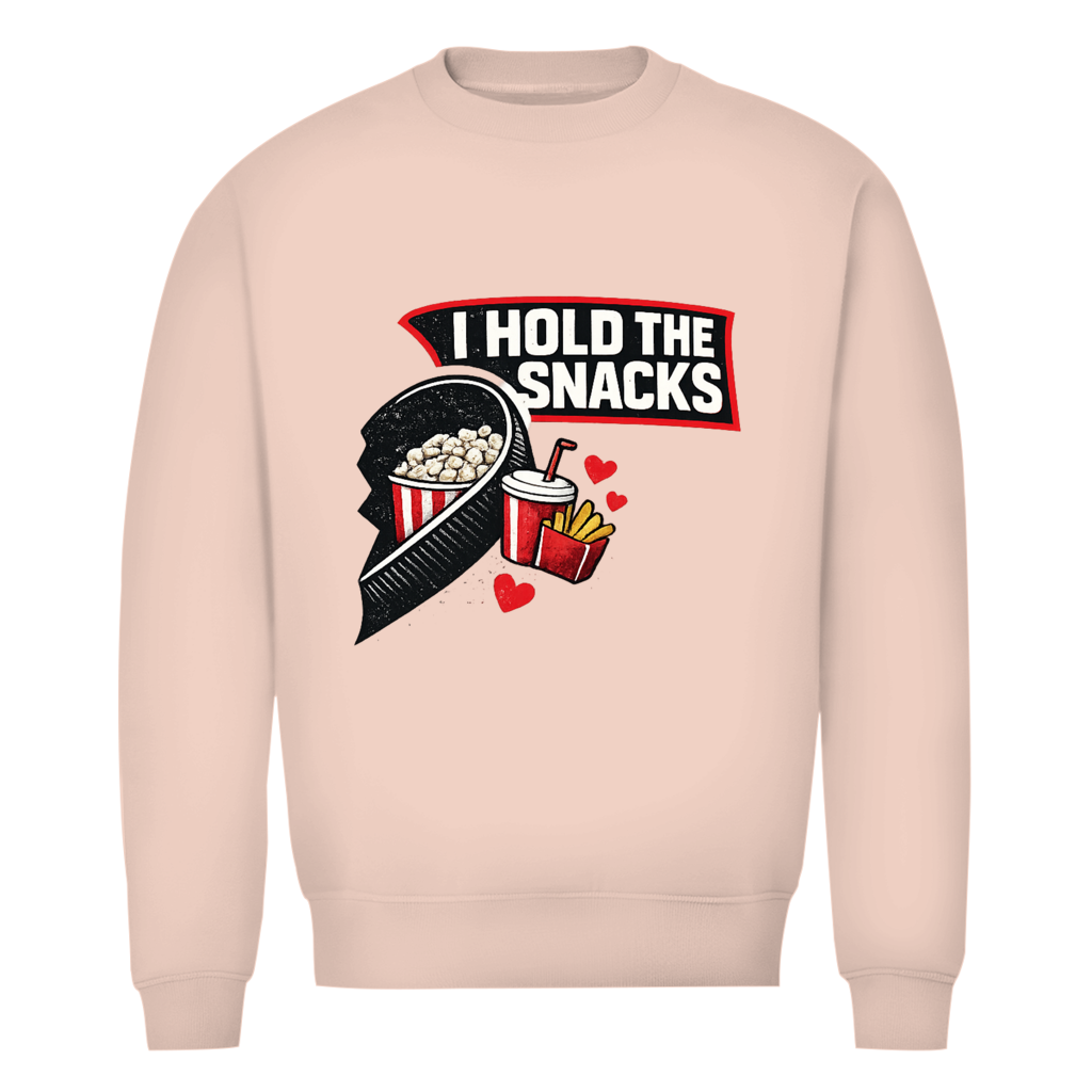 Unisex Sweatshirt COUPLE HOLD SNACKS