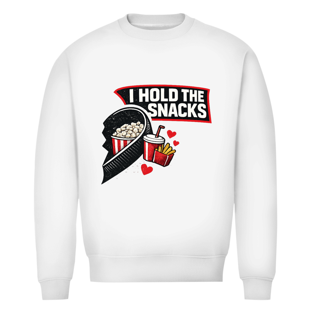 Unisex Sweatshirt COUPLE HOLD SNACKS