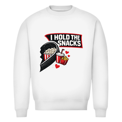 Unisex Sweatshirt COUPLE HOLD SNACKS