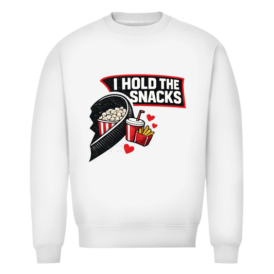 Unisex Sweatshirt COUPLE HOLD SNACKS