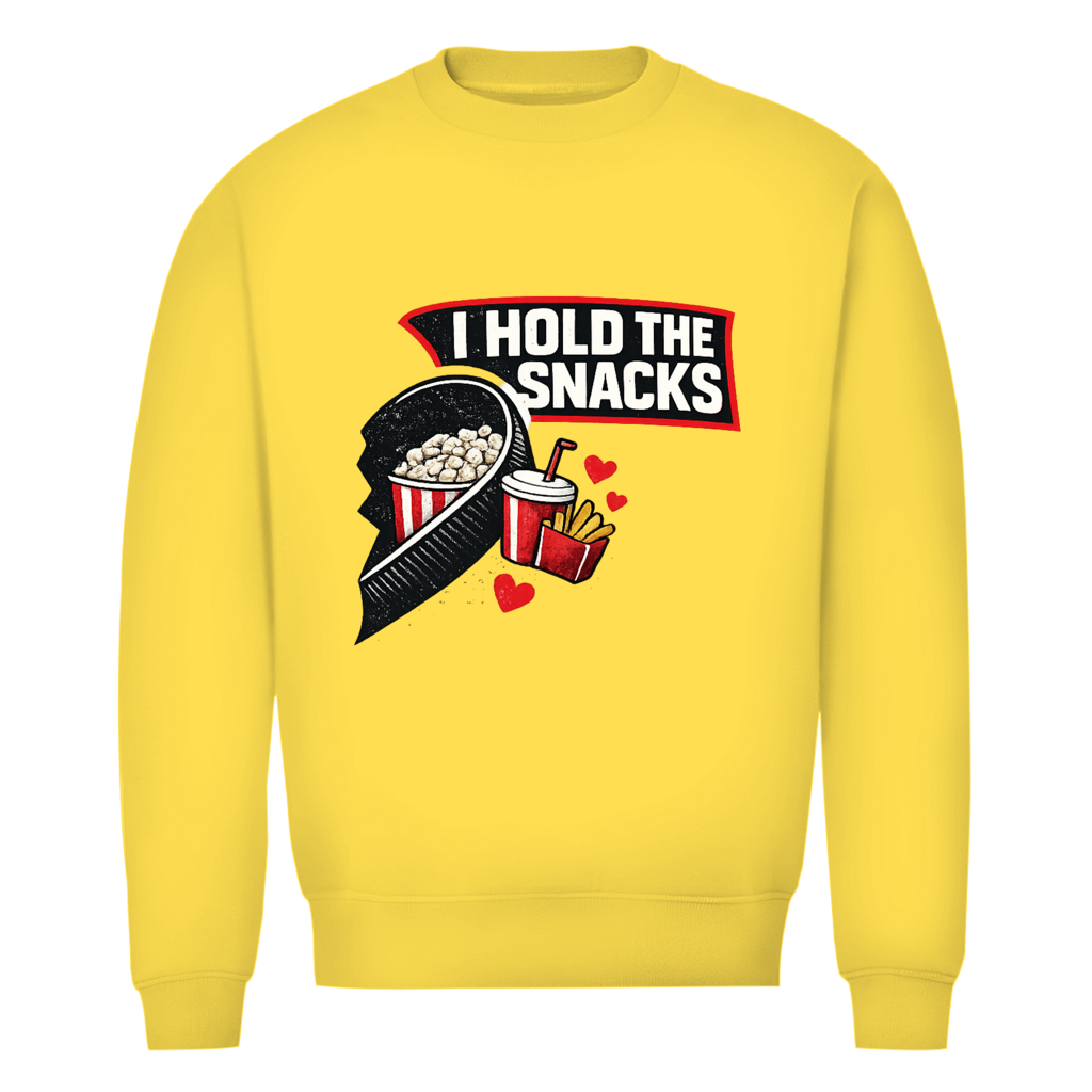 Unisex Sweatshirt COUPLE HOLD SNACKS