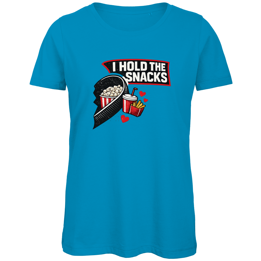 Ladies T-Shirt COUPLE HOLD SNACKS