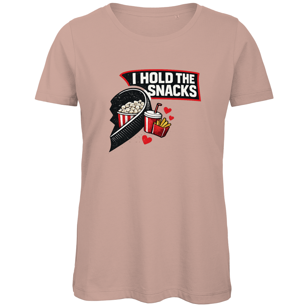 Ladies T-Shirt COUPLE HOLD SNACKS