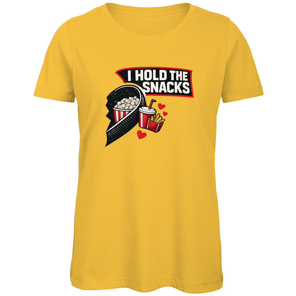 Ladies T-Shirt COUPLE HOLD SNACKS