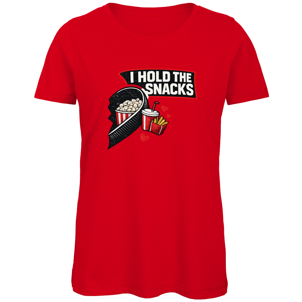 Ladies T-Shirt COUPLE HOLD SNACKS