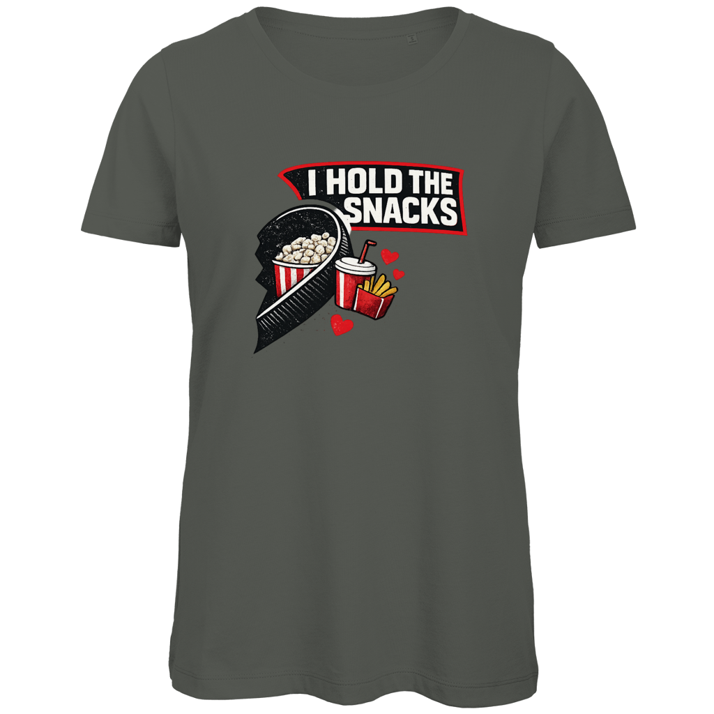 Ladies T-Shirt COUPLE HOLD SNACKS