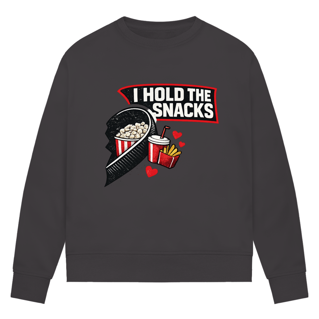 Ladies Sweatshirt COUPLE HOLD SNACKS