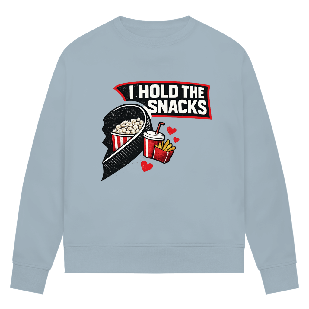 Ladies Sweatshirt COUPLE HOLD SNACKS