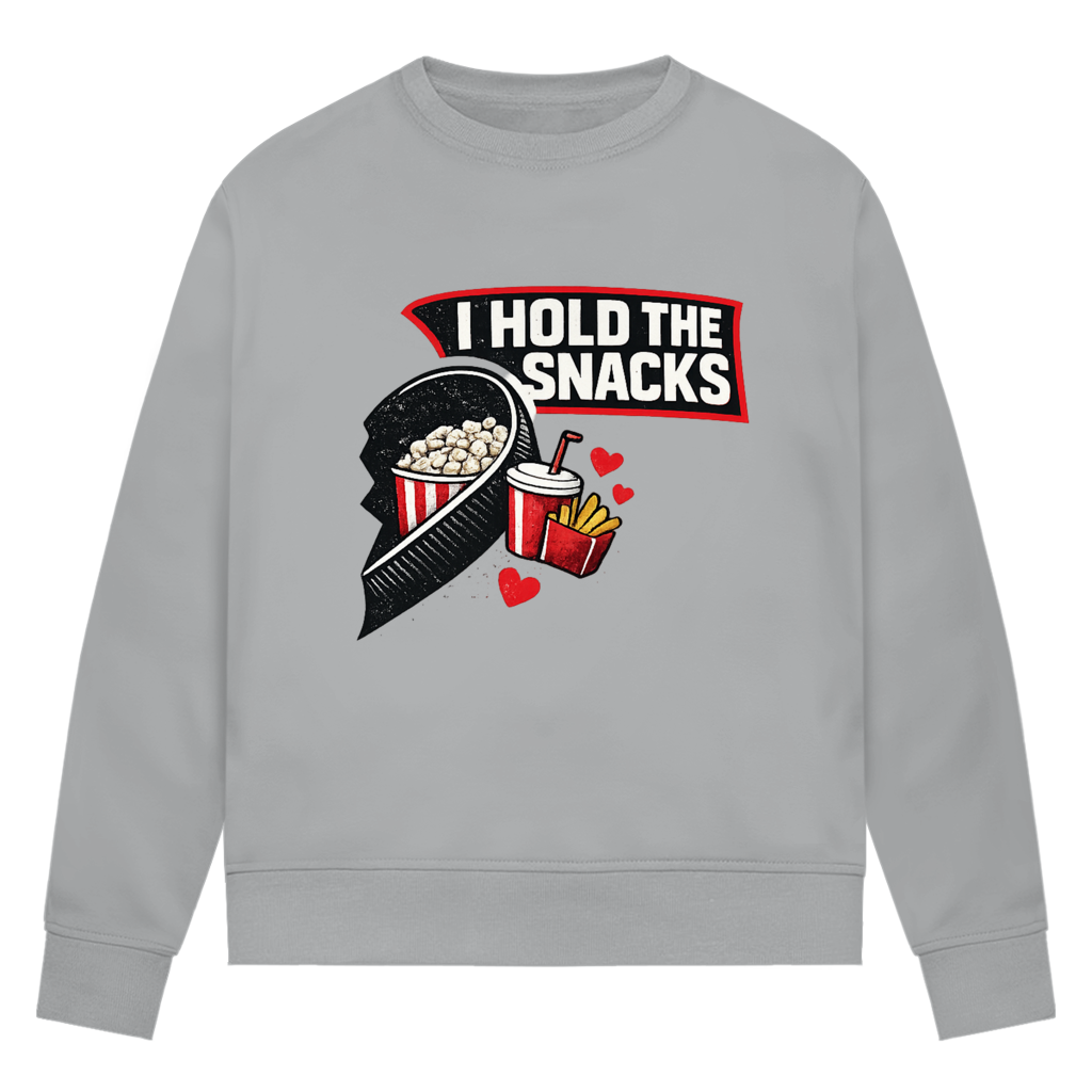 Ladies Sweatshirt COUPLE HOLD SNACKS