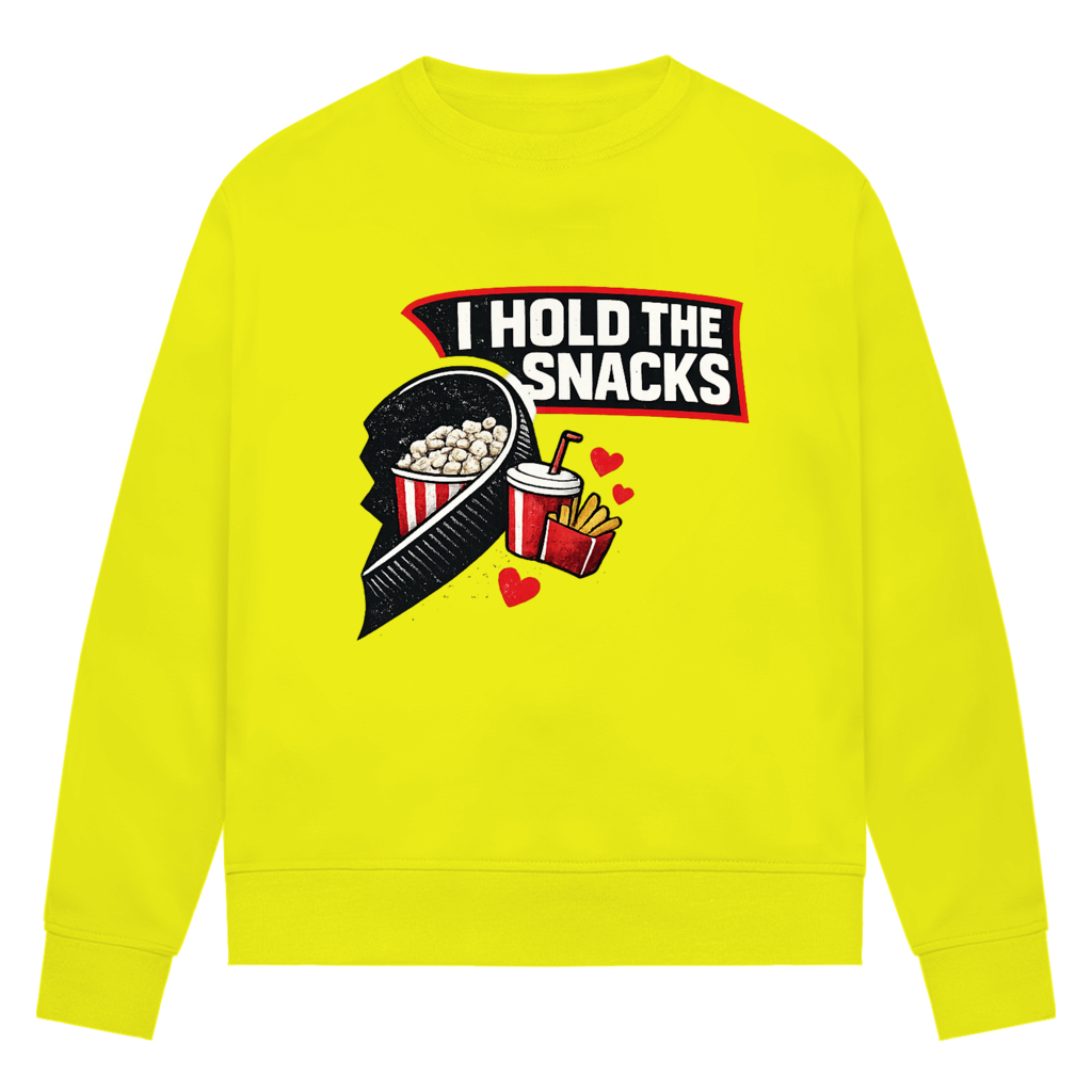 Ladies Sweatshirt COUPLE HOLD SNACKS
