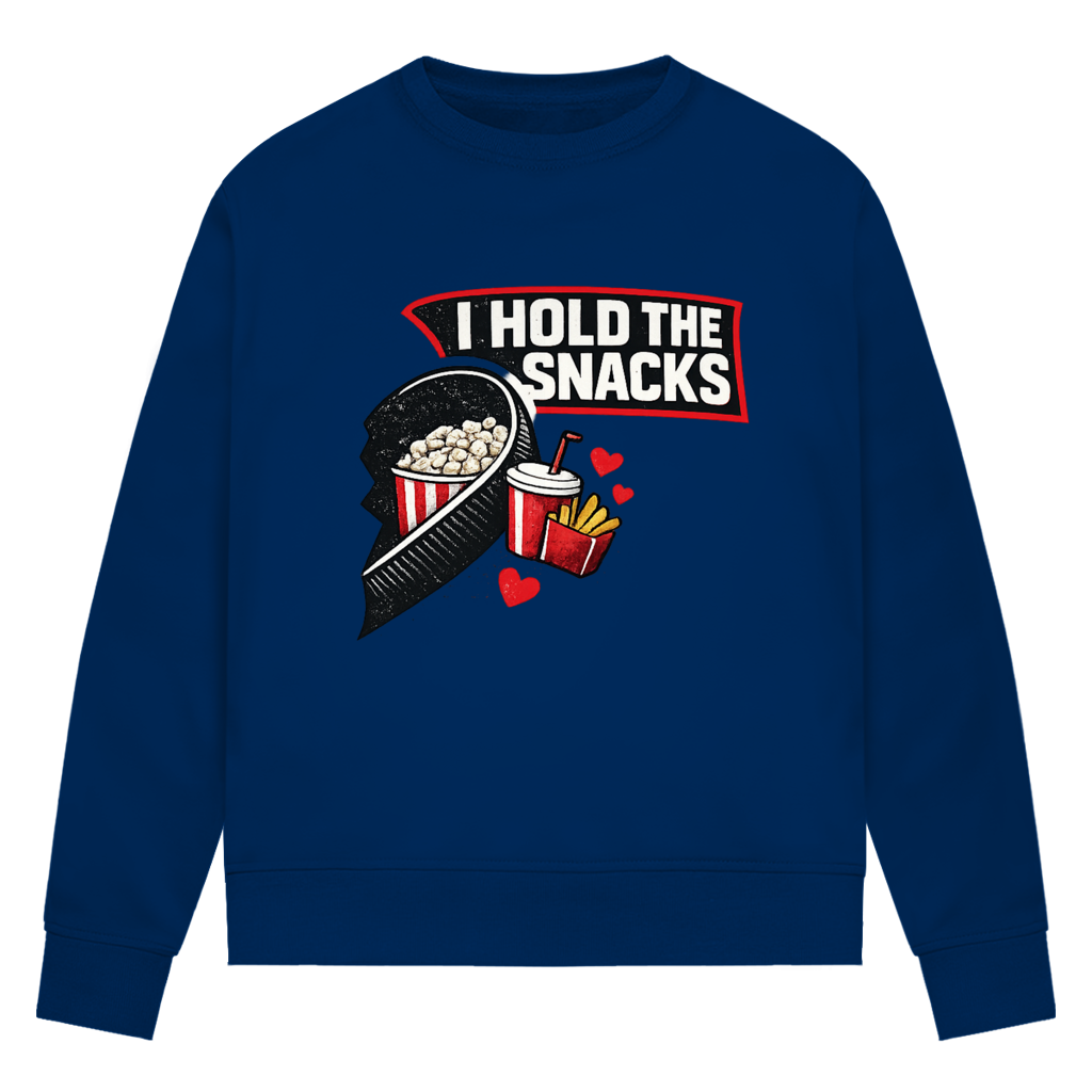 Ladies Sweatshirt COUPLE HOLD SNACKS