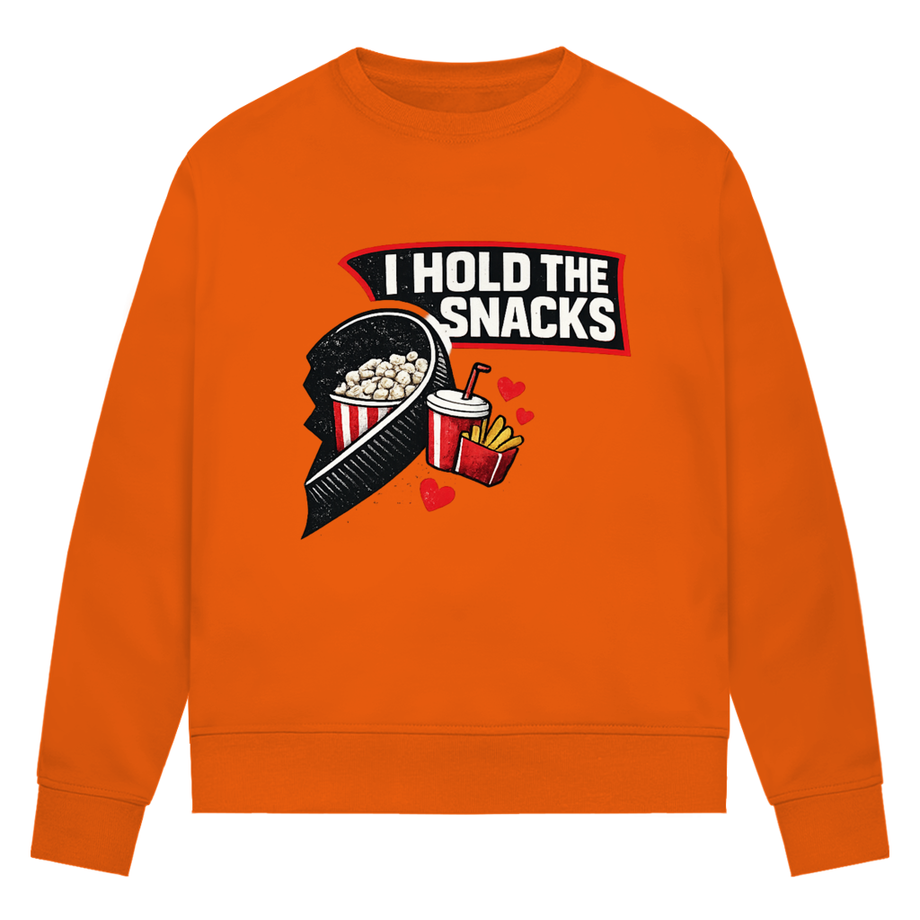 Ladies Sweatshirt COUPLE HOLD SNACKS