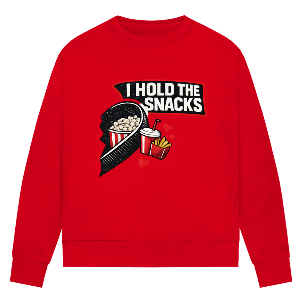 Ladies Sweatshirt COUPLE HOLD SNACKS