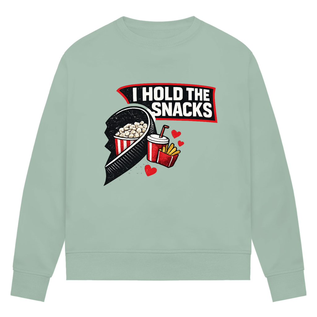 Ladies Sweatshirt COUPLE HOLD SNACKS