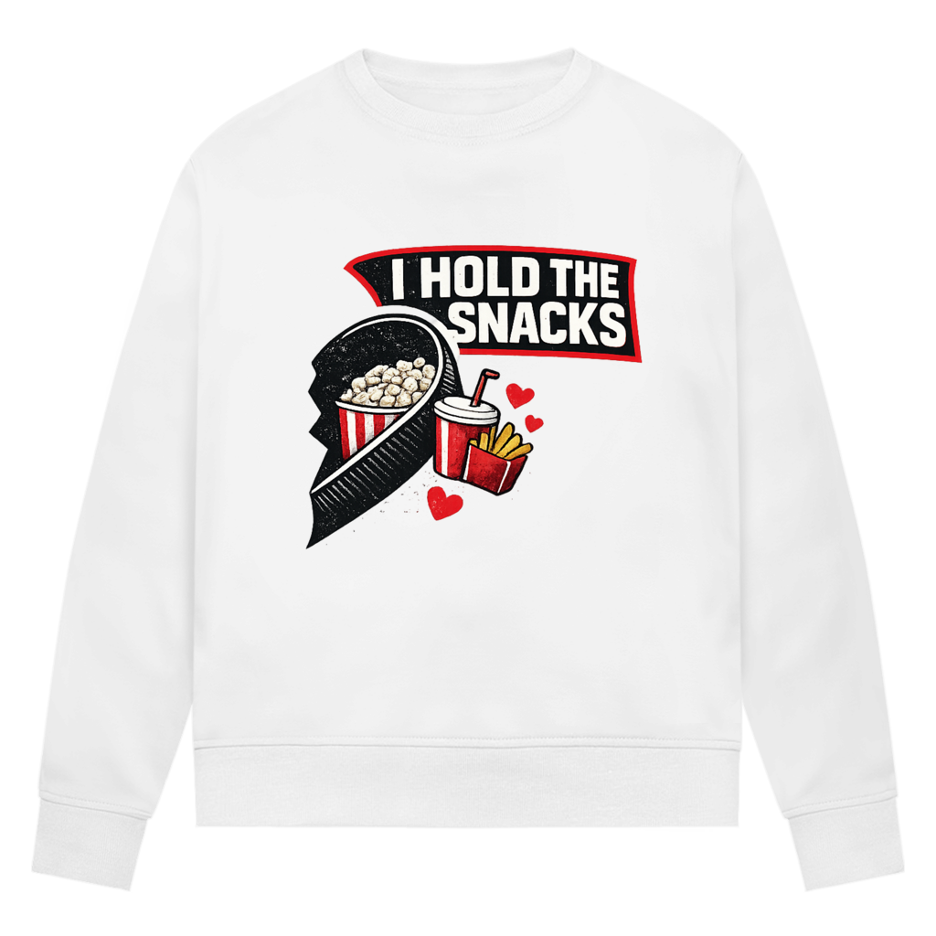 Ladies Sweatshirt COUPLE HOLD SNACKS