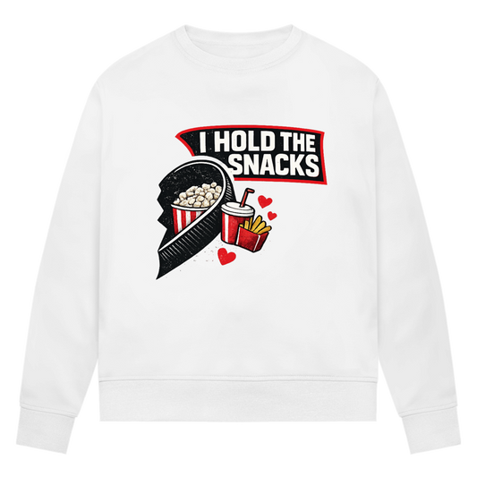 Ladies Sweatshirt COUPLE HOLD SNACKS