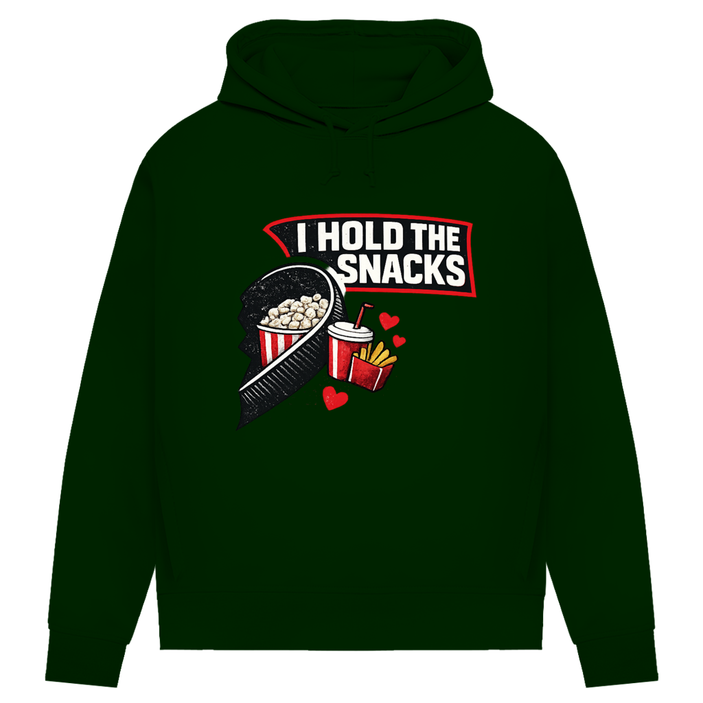 Damen Premium Hoodie COUPLE HOLD SNACKS