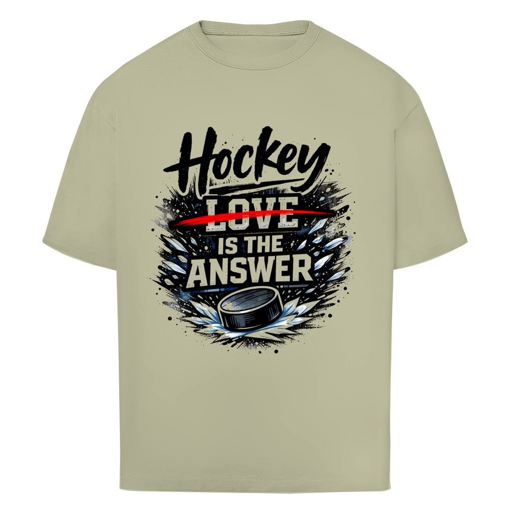 Oversize T-Shirt HOCKEY IS THE ANSWER