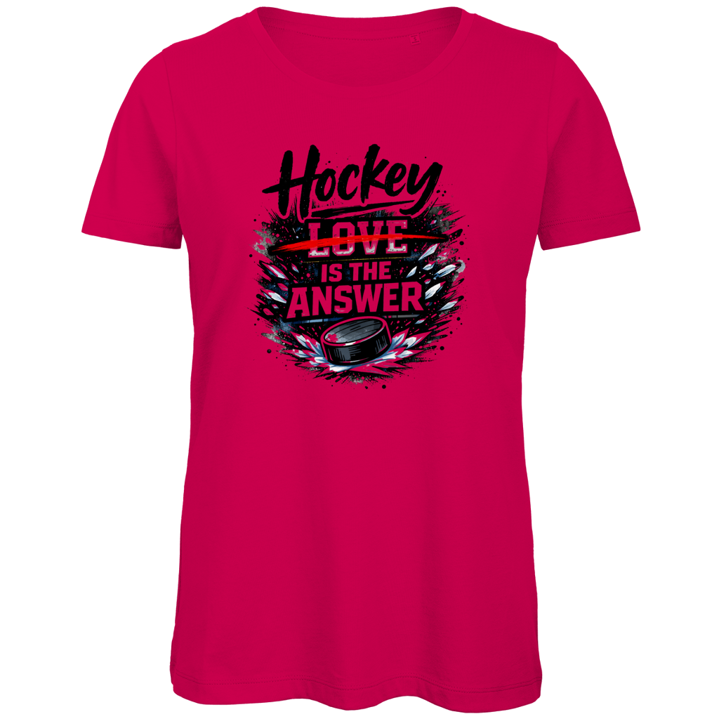 Ladies T-Shirt HOCKEY IS THE ANSWER