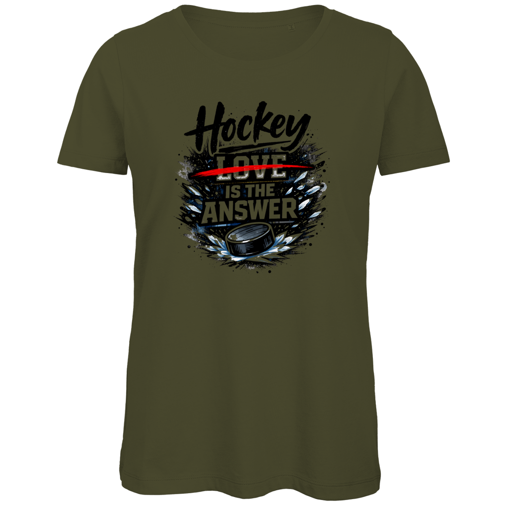 Ladies T-Shirt HOCKEY IS THE ANSWER