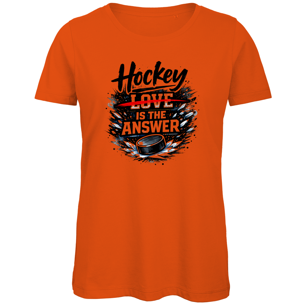 Ladies T-Shirt HOCKEY IS THE ANSWER