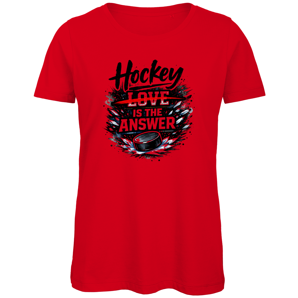 Ladies T-Shirt HOCKEY IS THE ANSWER