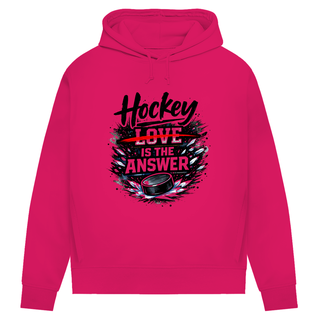 Damen Premium Hoodie HOCKEY IS THE ANSWER