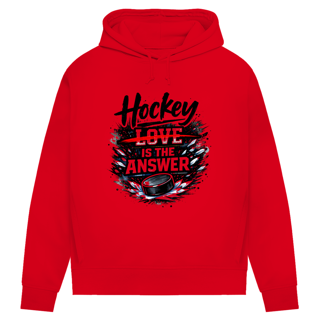 Damen Premium Hoodie HOCKEY IS THE ANSWER
