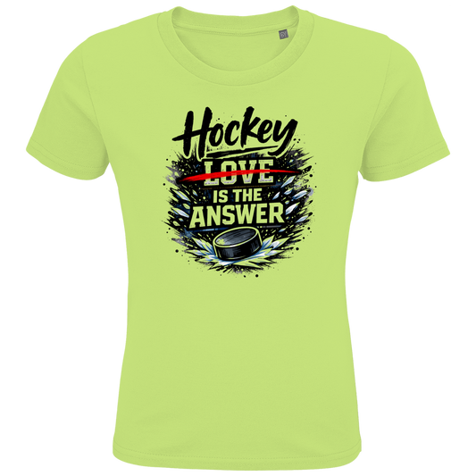 Kids T-Shirt HOCKEY IS THE ANSWER