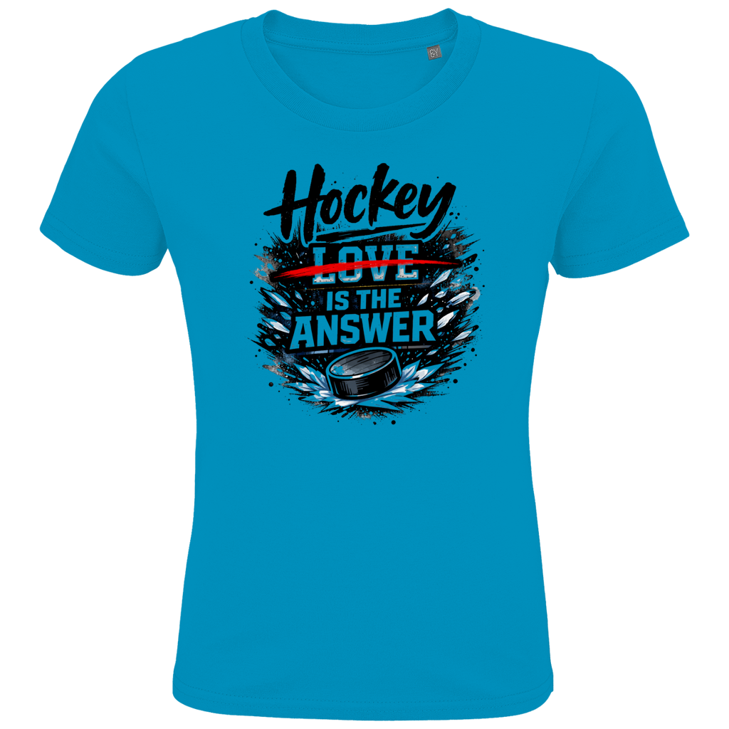 Kids T-Shirt HOCKEY IS THE ANSWER