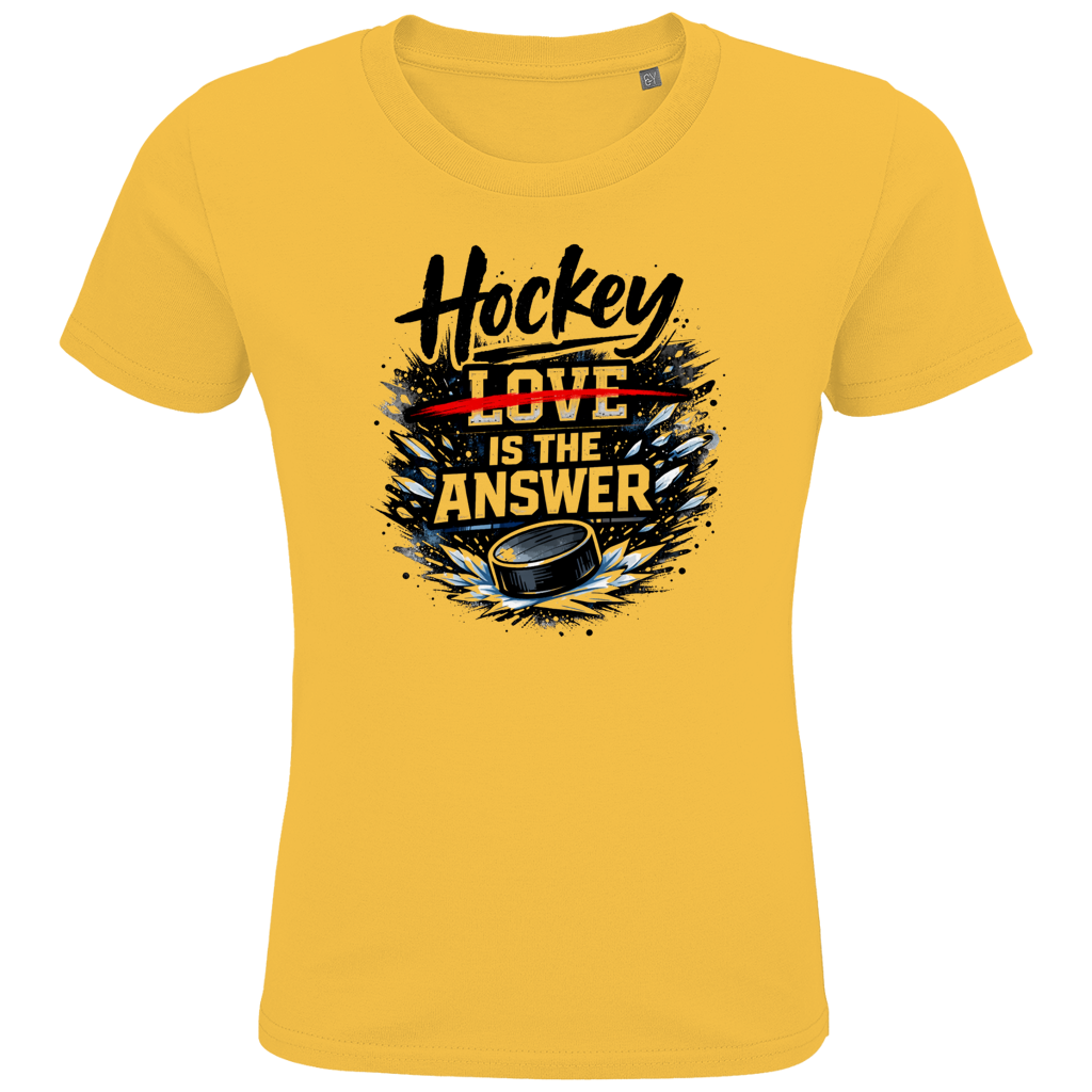 Kids T-Shirt HOCKEY IS THE ANSWER