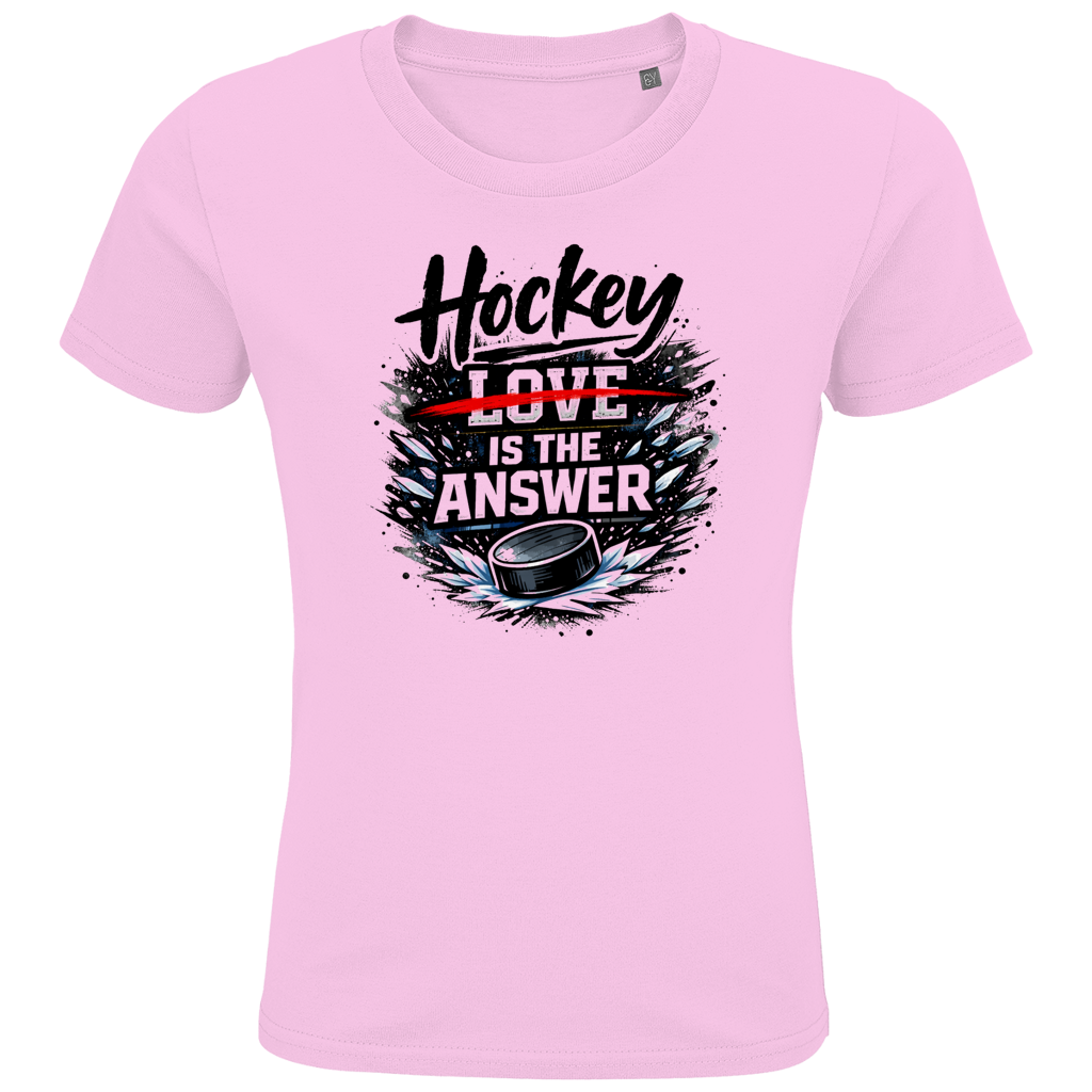 Kids T-Shirt HOCKEY IS THE ANSWER