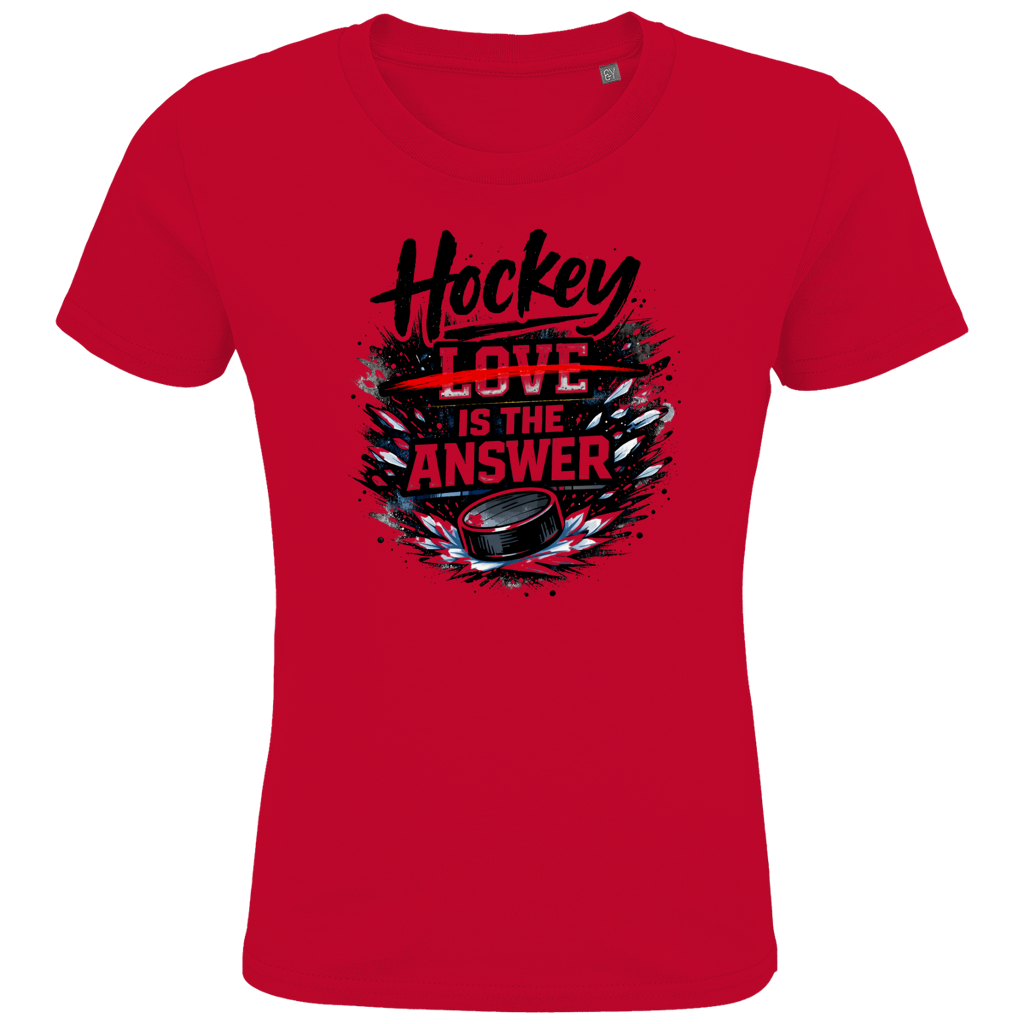 Kids T-Shirt HOCKEY IS THE ANSWER