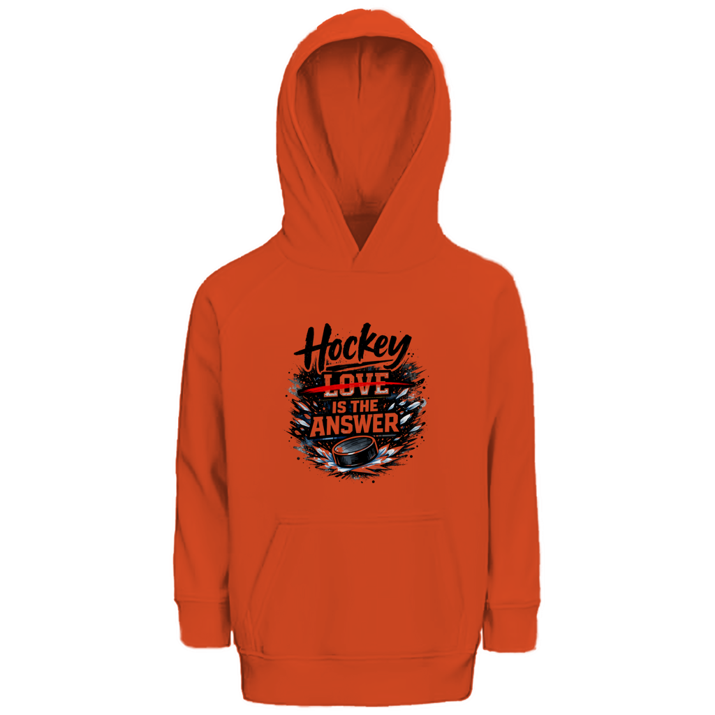 Kids Hoodie HOCKEY IS THE ANSWER