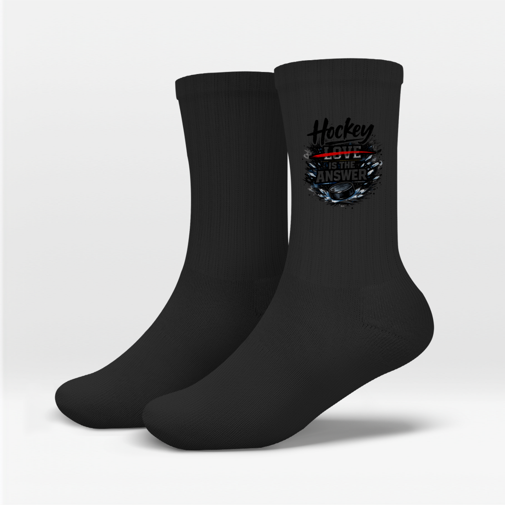 Socken HOCKEY IS THE ANSWER