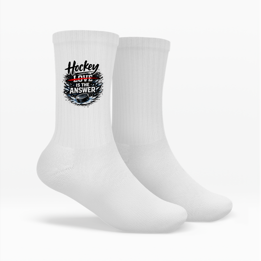 Socken HOCKEY IS THE ANSWER