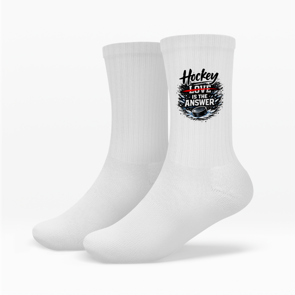 Socken HOCKEY IS THE ANSWER