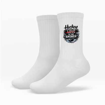 Socken HOCKEY IS THE ANSWER