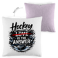 Kopfkissen zweifarbig HOCKEY IS THE ANSWER