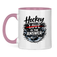 Tasse zweifarbig HOCKEY IS THE ANSWER