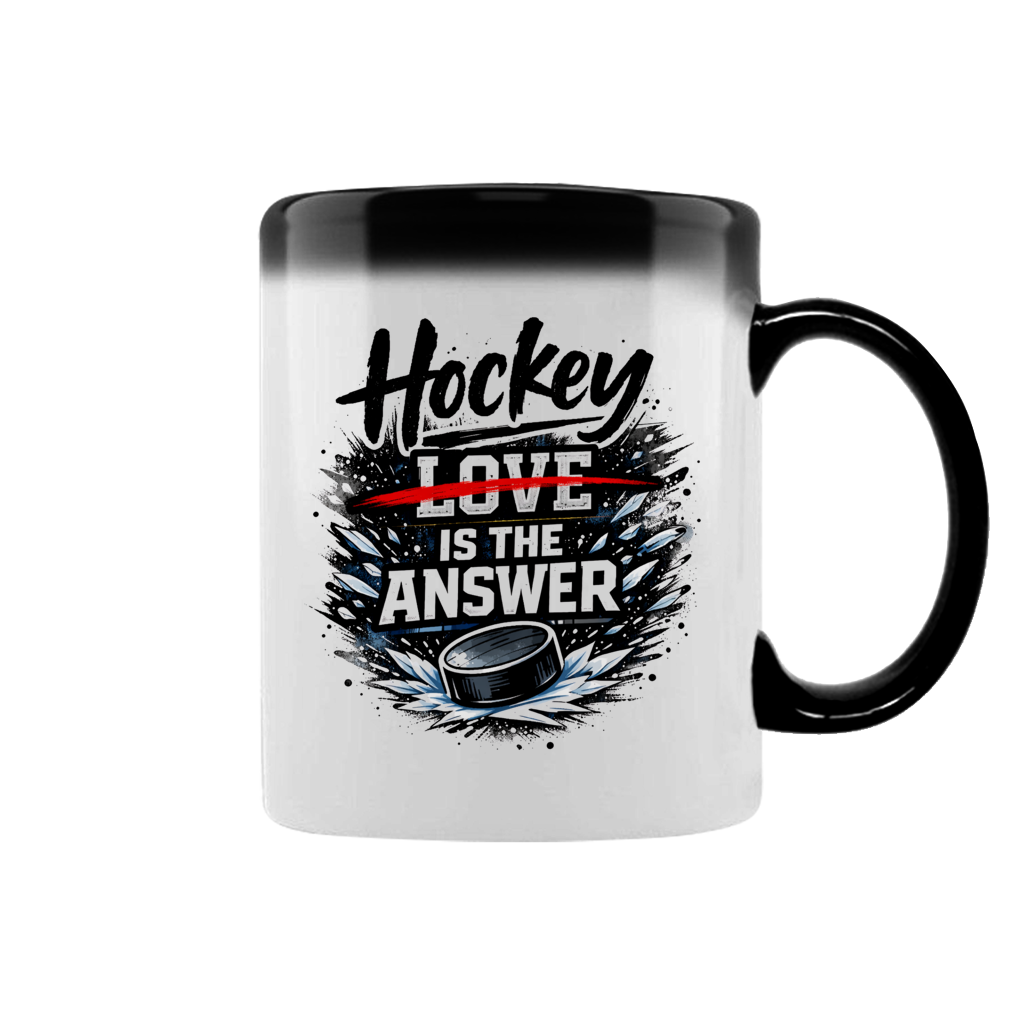 Zaubertasse HOCKEY IS THE ANSWER