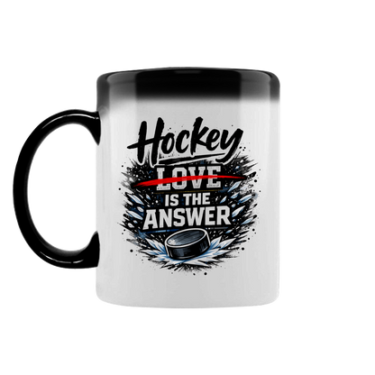 Zaubertasse HOCKEY IS THE ANSWER