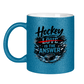 Glitzertasse HOCKEY IS THE ANSWER