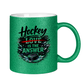Glitzertasse HOCKEY IS THE ANSWER