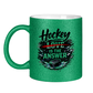Glitzertasse HOCKEY IS THE ANSWER