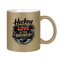 Glitzertasse HOCKEY IS THE ANSWER