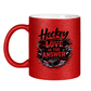 Glitzertasse HOCKEY IS THE ANSWER