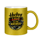 Glitzertasse HOCKEY IS THE ANSWER