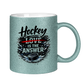 Glitzertasse HOCKEY IS THE ANSWER